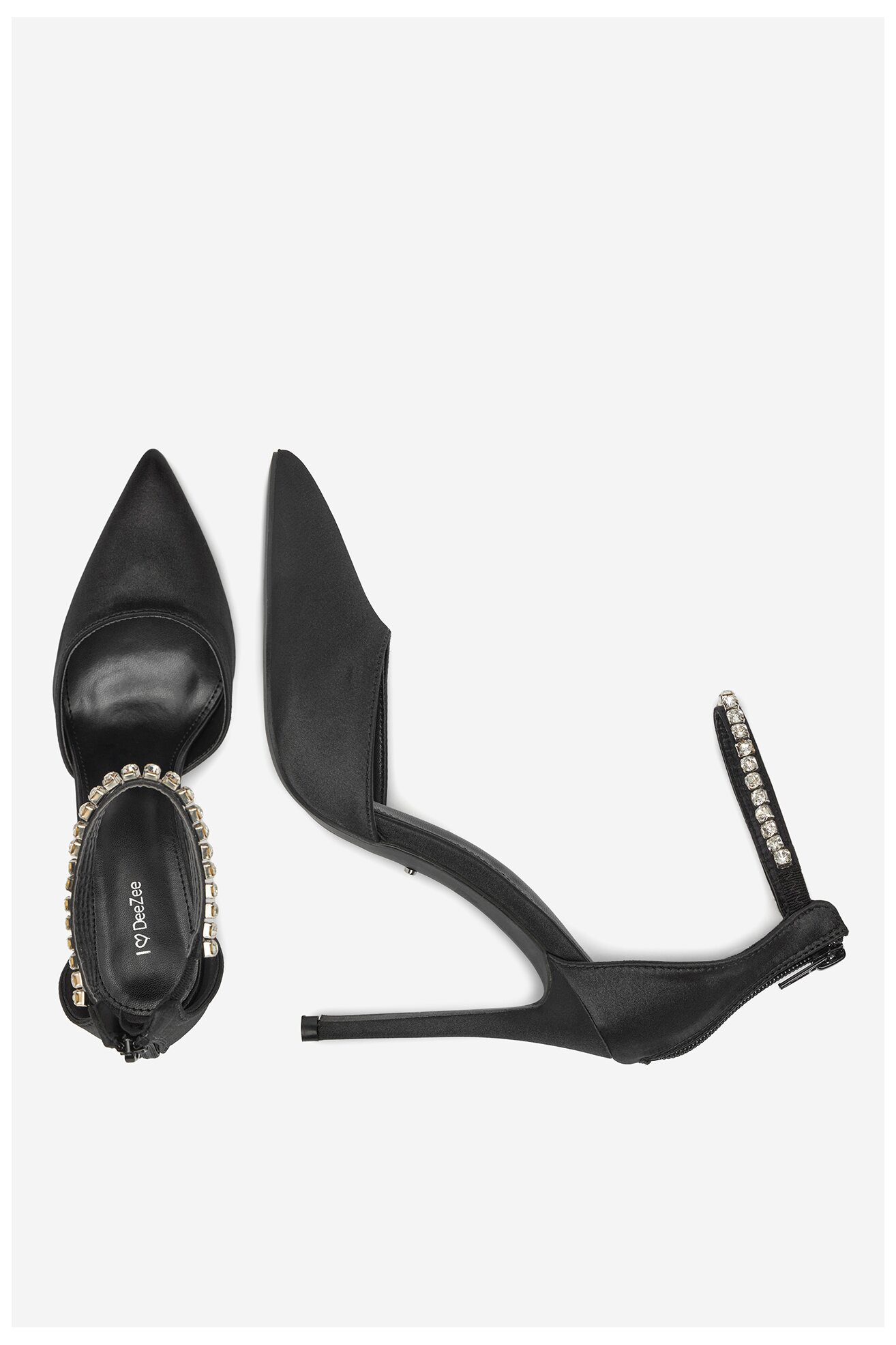 Pantofi cu toc DeeZee HT92931-A232 NEGRU