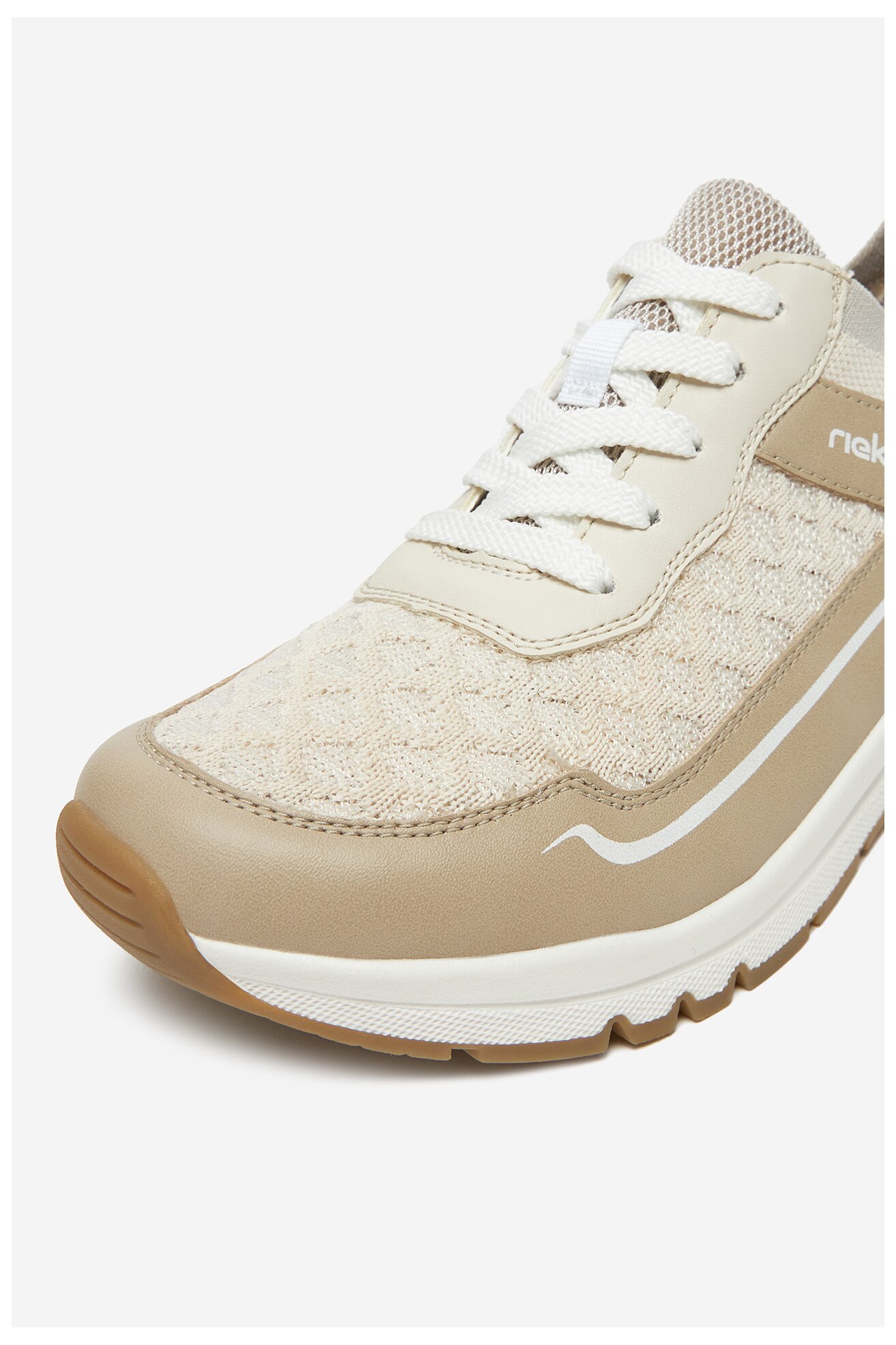 Sneakers Rieker M6609-60 Beżowy