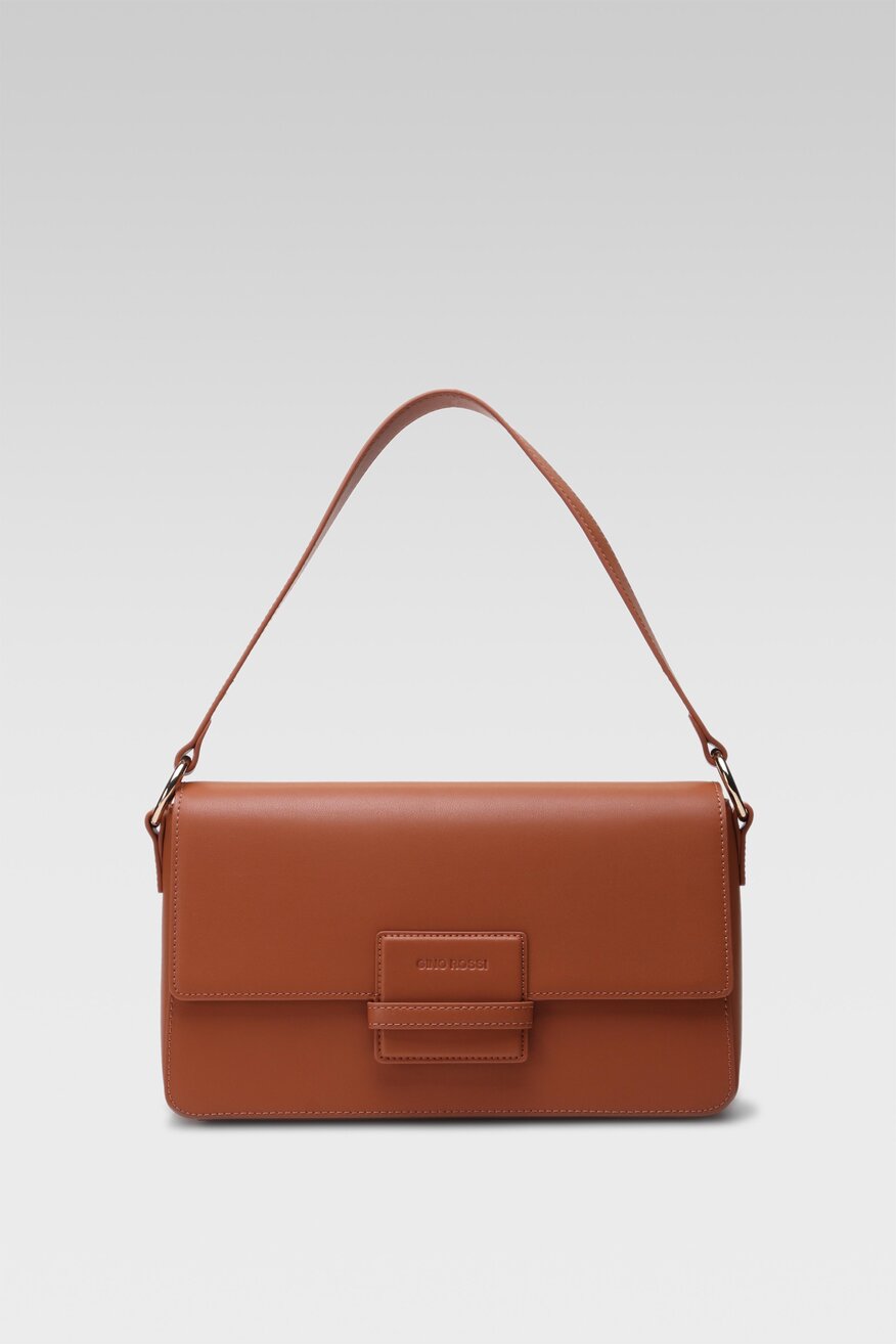 
                Gino Rossi - Torebka skórzana brązowa - 5904862660837