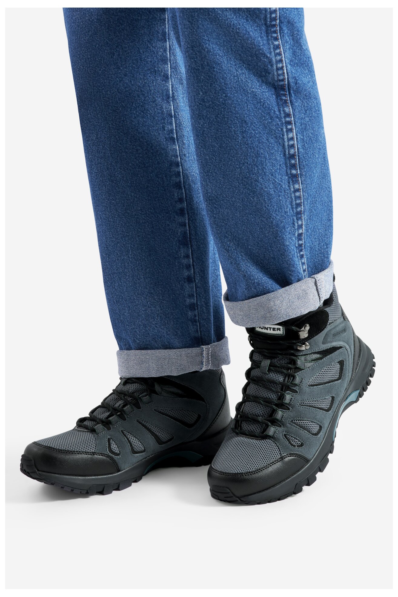 Túracipő HUNTER MASON MID HIKER WP SZÜRKE