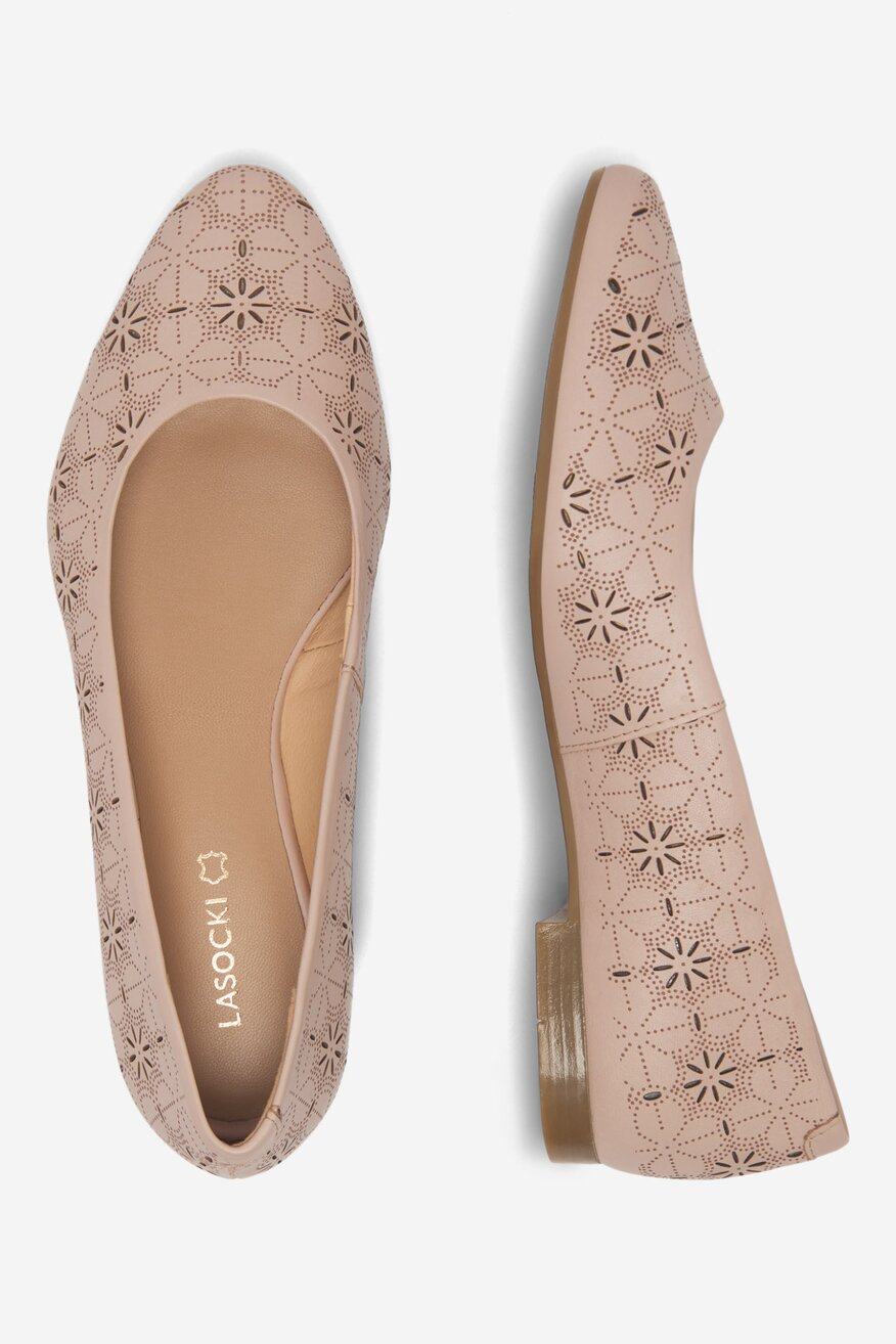 
                Lasocki - Baleriny skórzane - 5905588433224