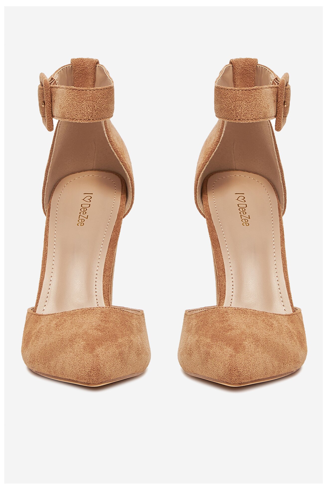 Елегантни обувки DeeZee K539 ТЪМНОБЕЖОВ