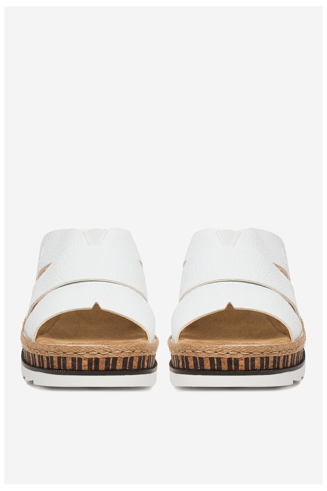 Klapki Rieker CEO-V7989-80 Biały