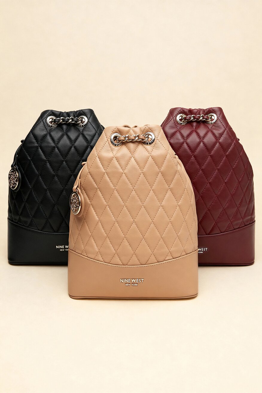 Hátizsák NINE WEST BORDÓ - 5906751258576