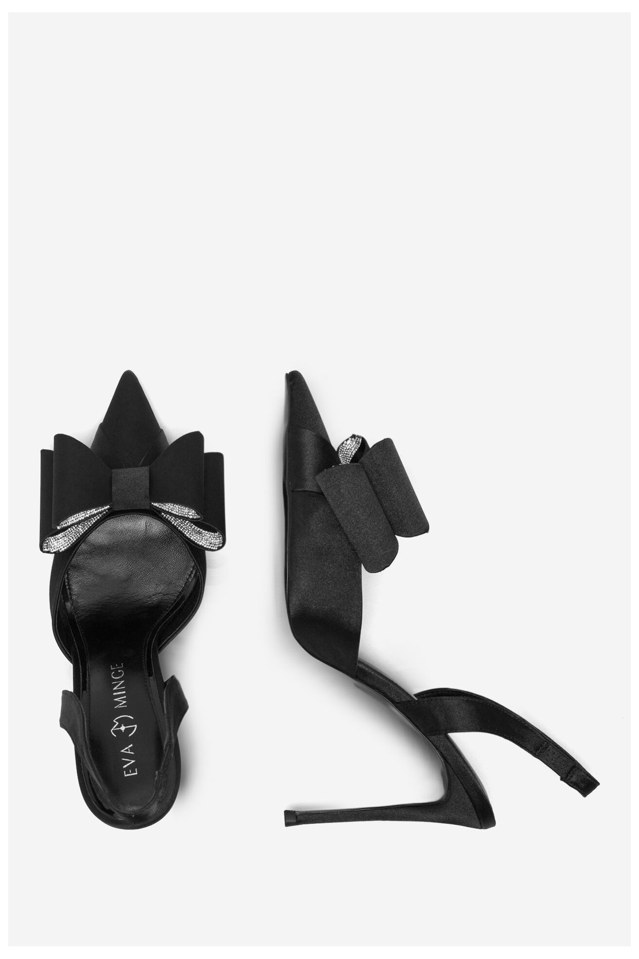 Czółenka EVA MINGE MIA-SLT18267-195 Czarny