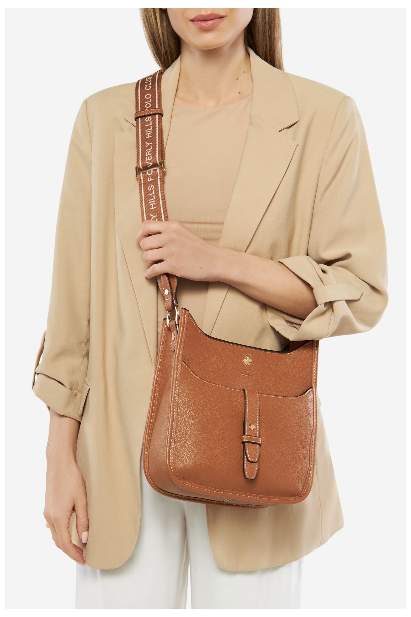 Kézitáska Beverly Hills Polo Club BHPC-C-016-07 CAMEL