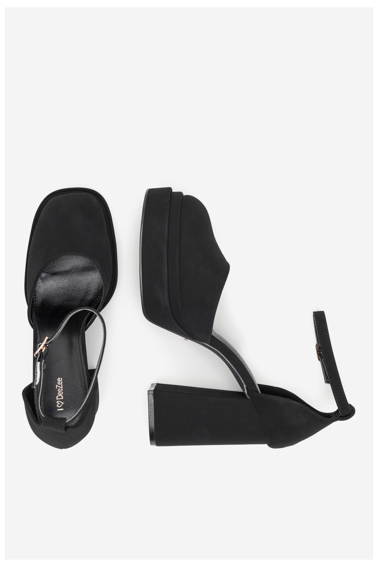 Pantofi cu toc DeeZee LW85478-6 NEGRU