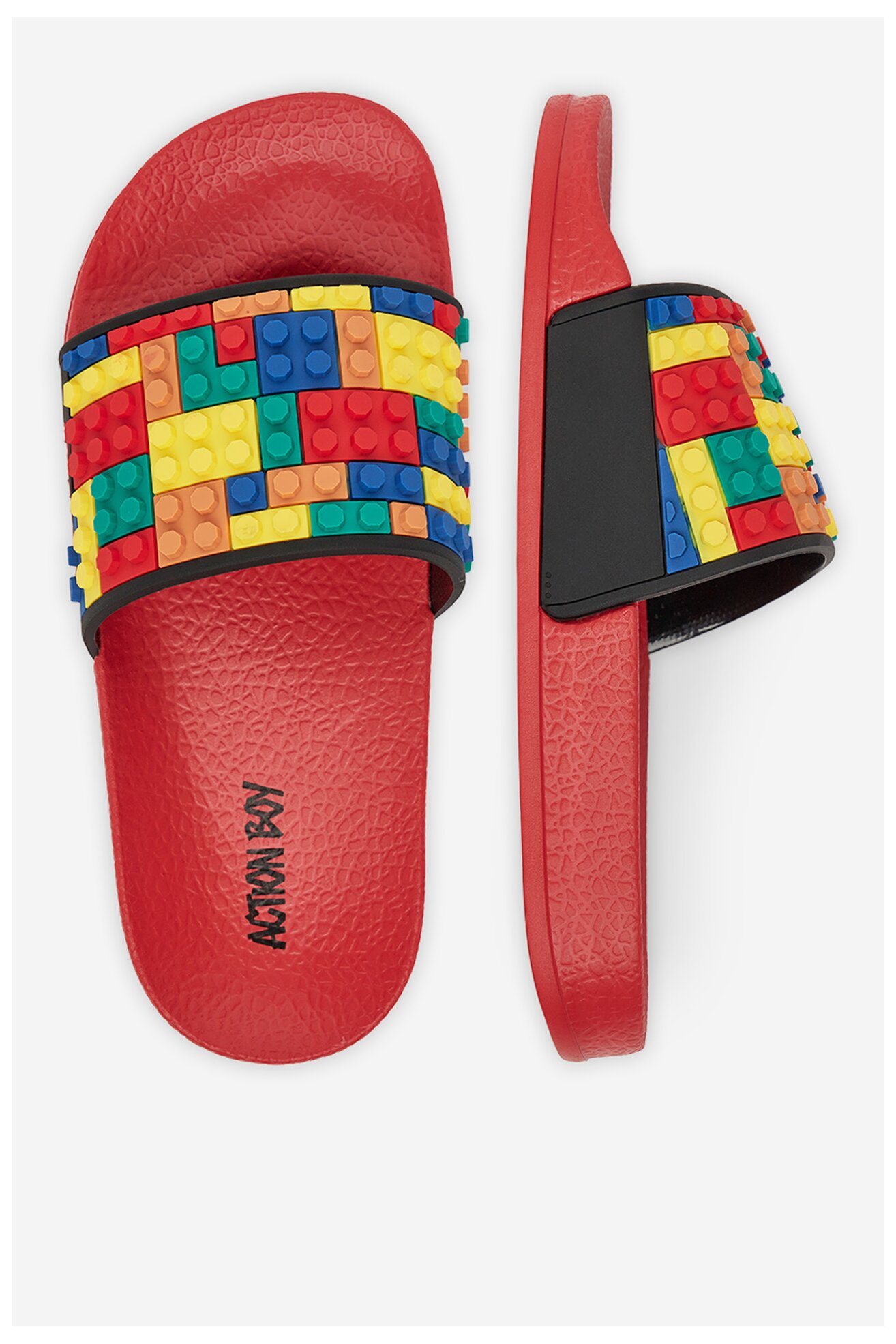 Klapki basenowe Action Boy P3047043K Czerwony