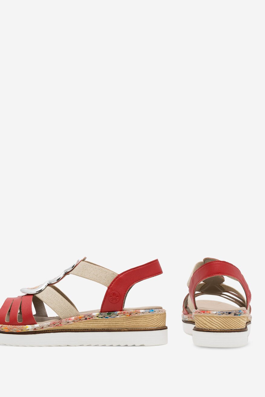 Rieker - Sandały na koturnie - 2230056238180