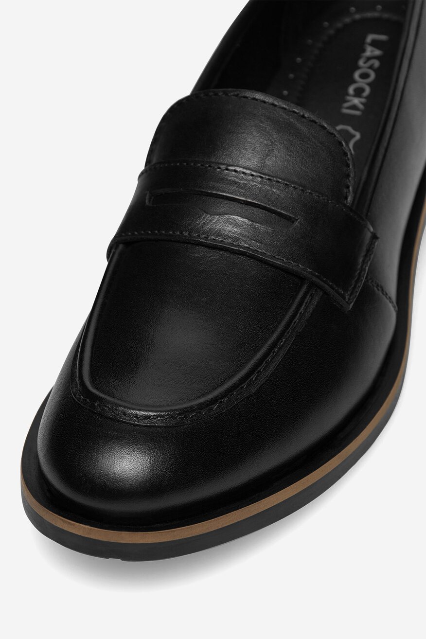 Lasocki - Loafersy skórzane - 5905588384168