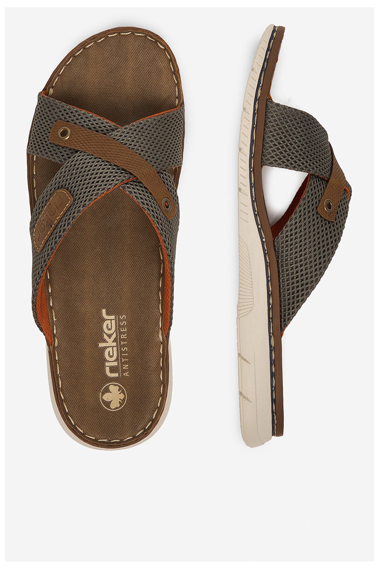 Klapki Rieker CEO-21340-54 Khaki