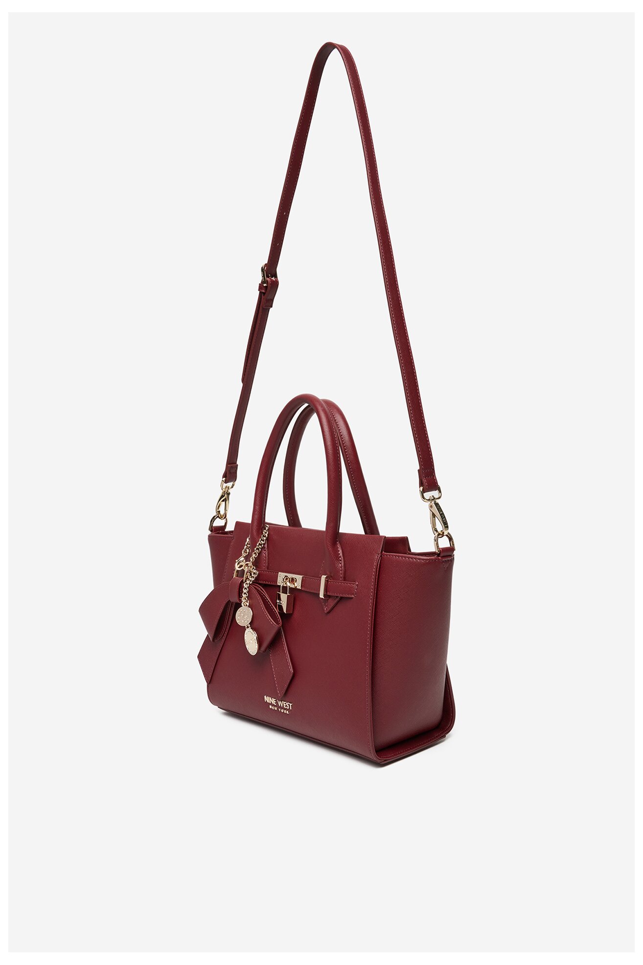 Kézitáska NINE WEST CEO-CHELSEA-CHARM-II-LX10185 BORDÓ