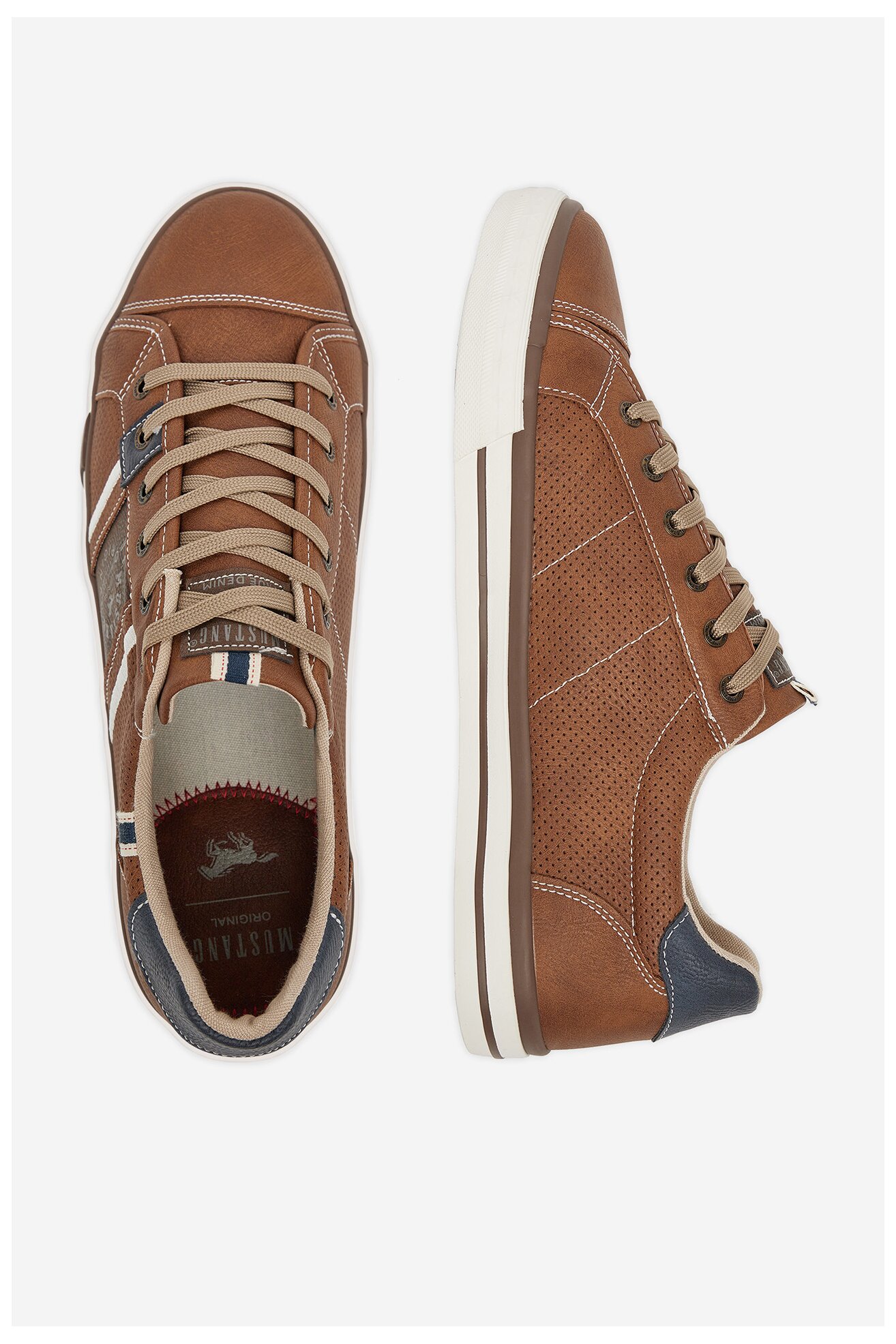 Półbuty Mustang 4072-317 Brązowy