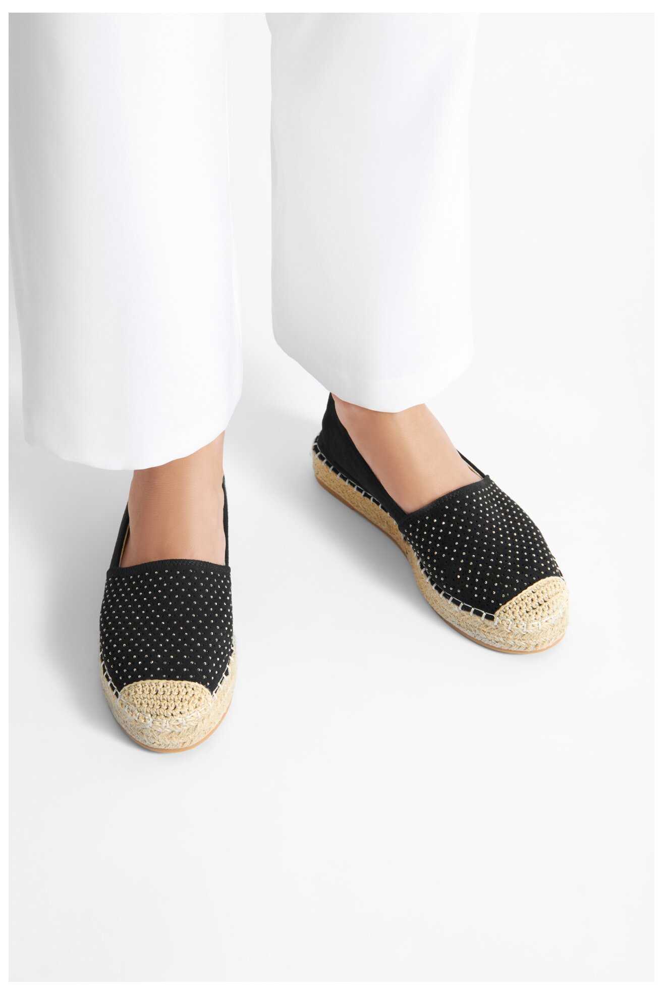 Espadryle Jenny Fairy SHINY WSS2013-01 Czarny