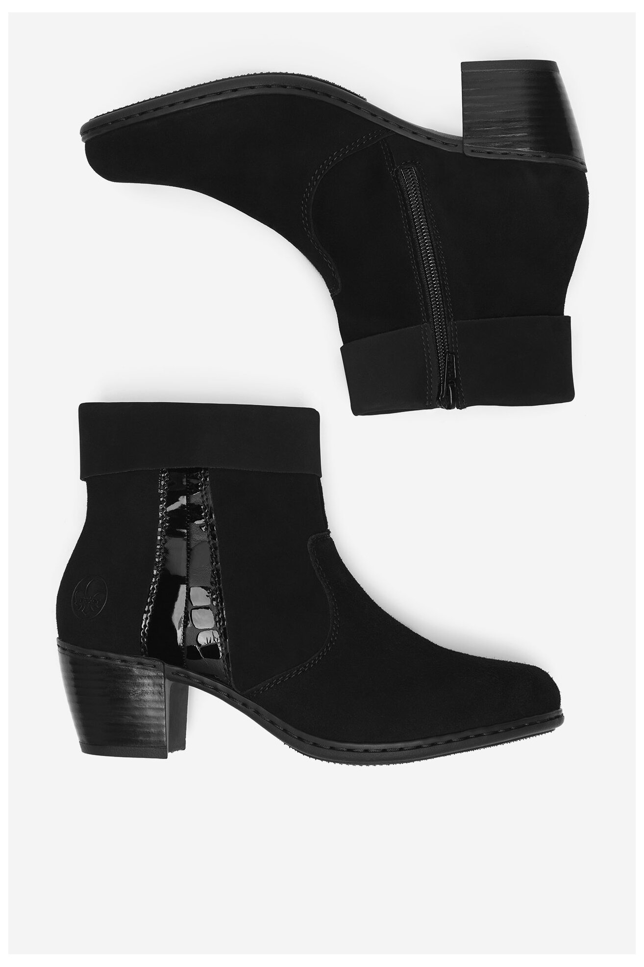 Bokacsizma Rieker Y2152-00 FEKETE