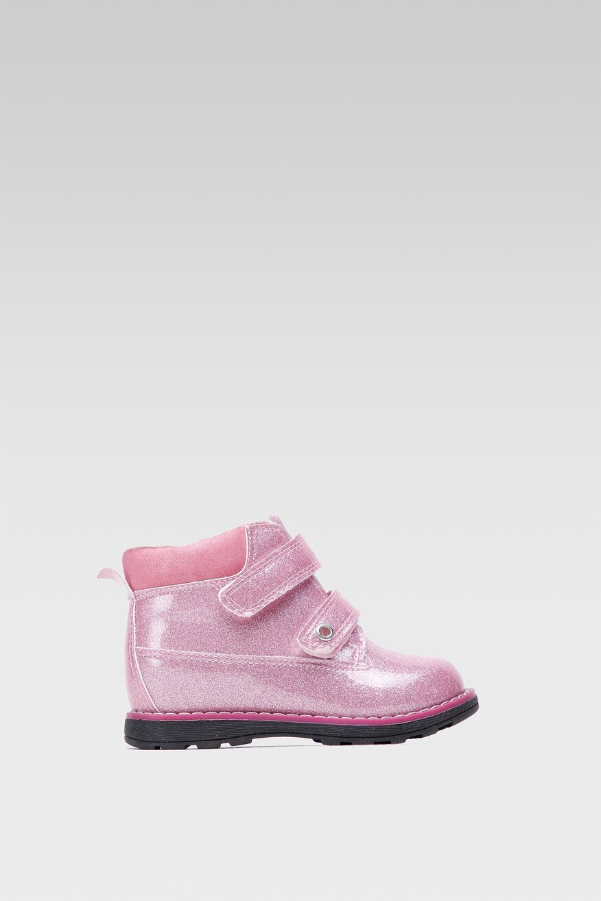 
                Nelli Blu - Kozaki z efektem glitter różowe - 5903698854182