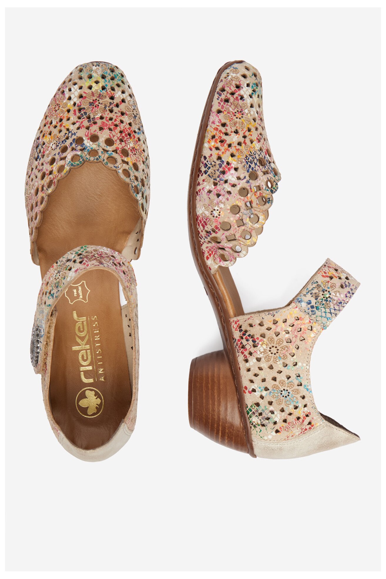 Czółenka Rieker CEO-43753-91 MIX