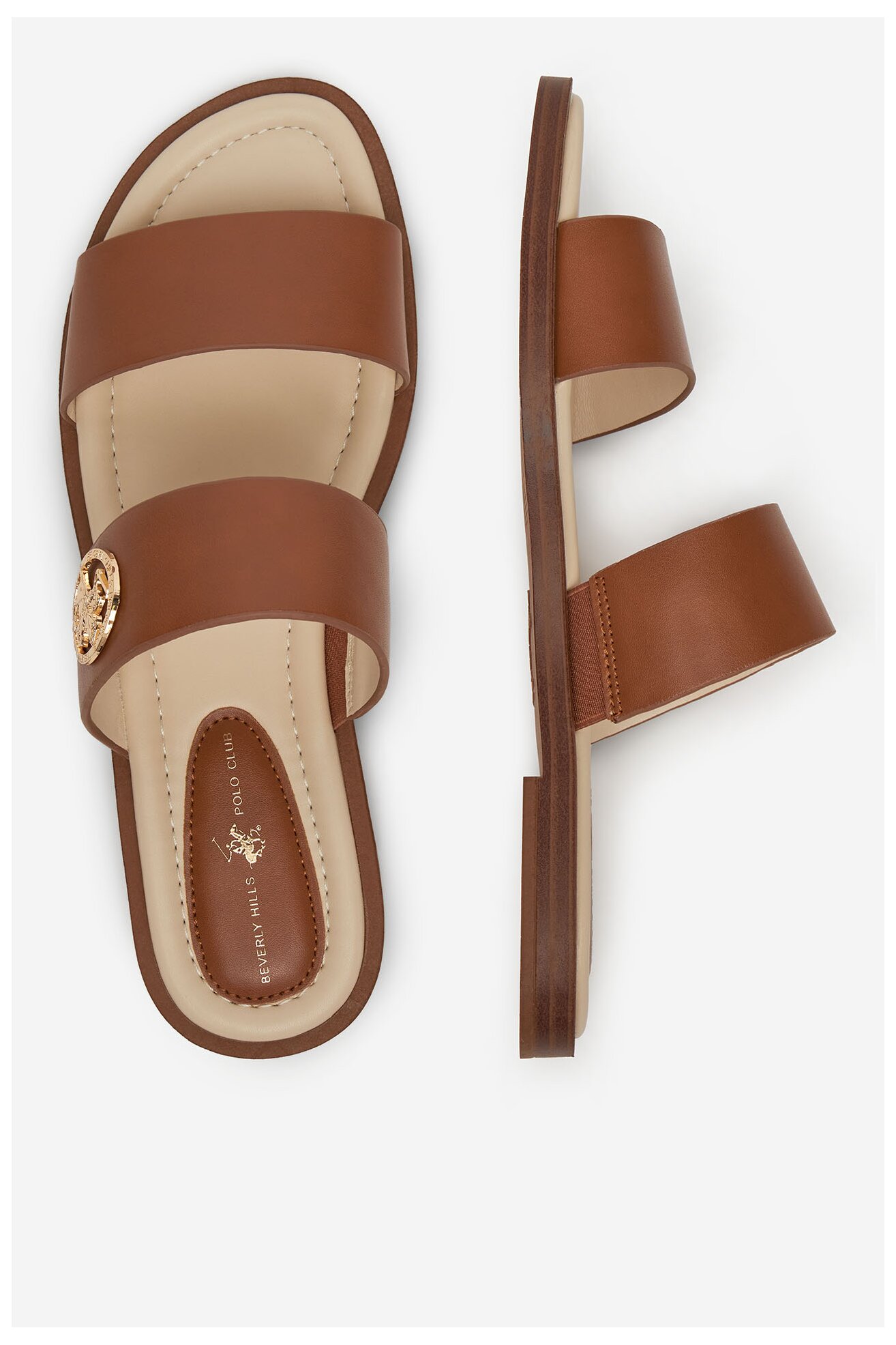 Klapki Beverly Hills Polo Club CEO-HY58110-1 Camel