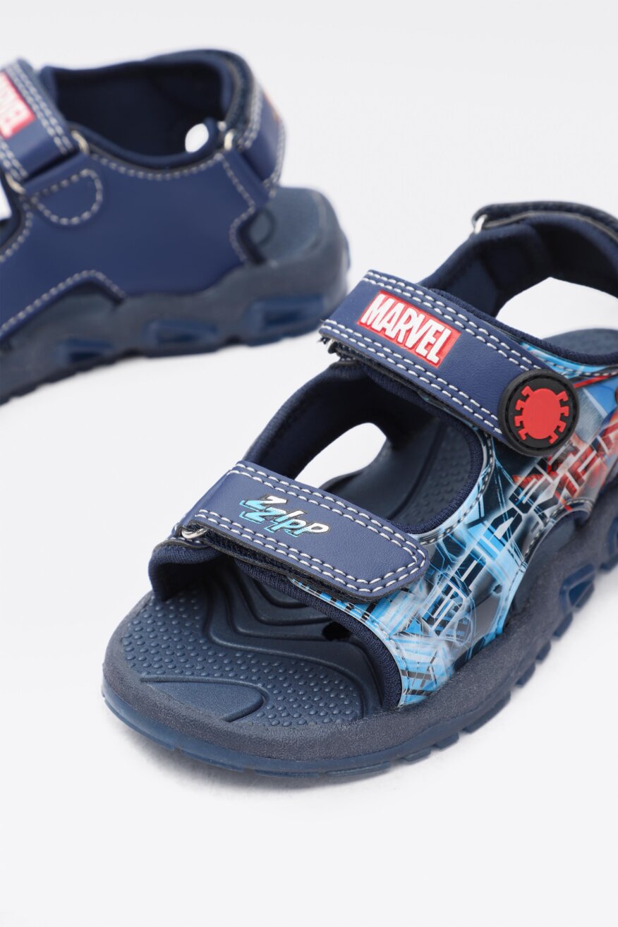 
                Spider-Man - Sandały z printem granatowe - 5903698309729