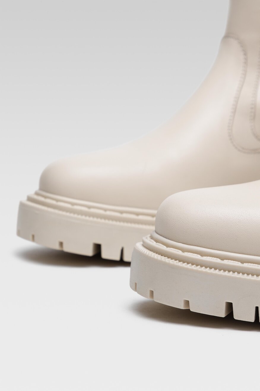 Gino Rossi - Skórzane botki pastelowe - 5903698889641