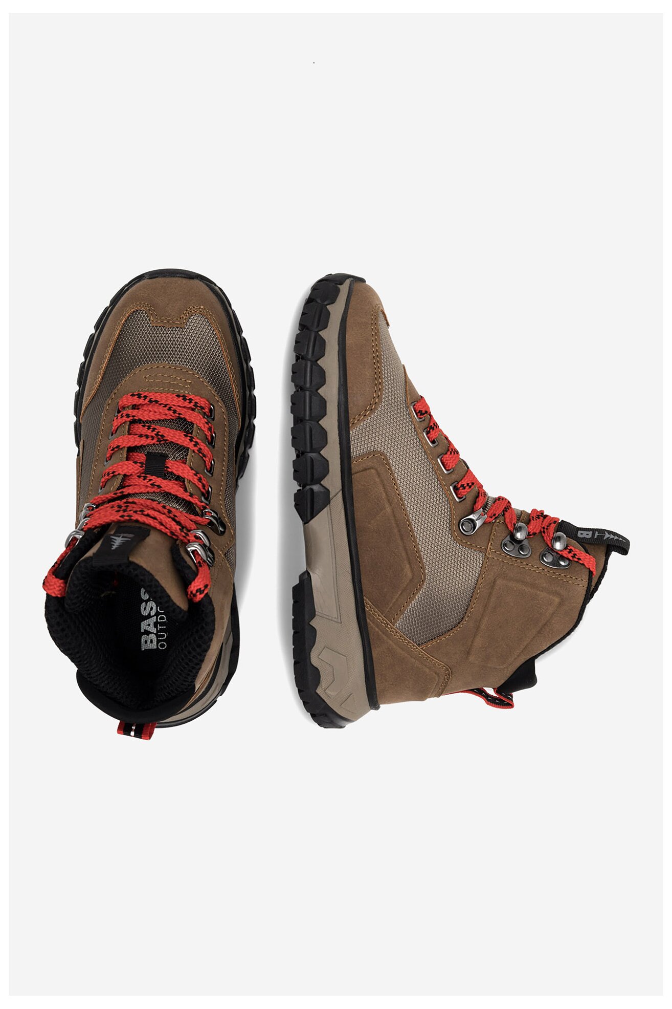 Trzewiki BASS OUTDOOR BA12H820 BROWN / MILITARY OLIVE - 2NQ Brązowy jasny