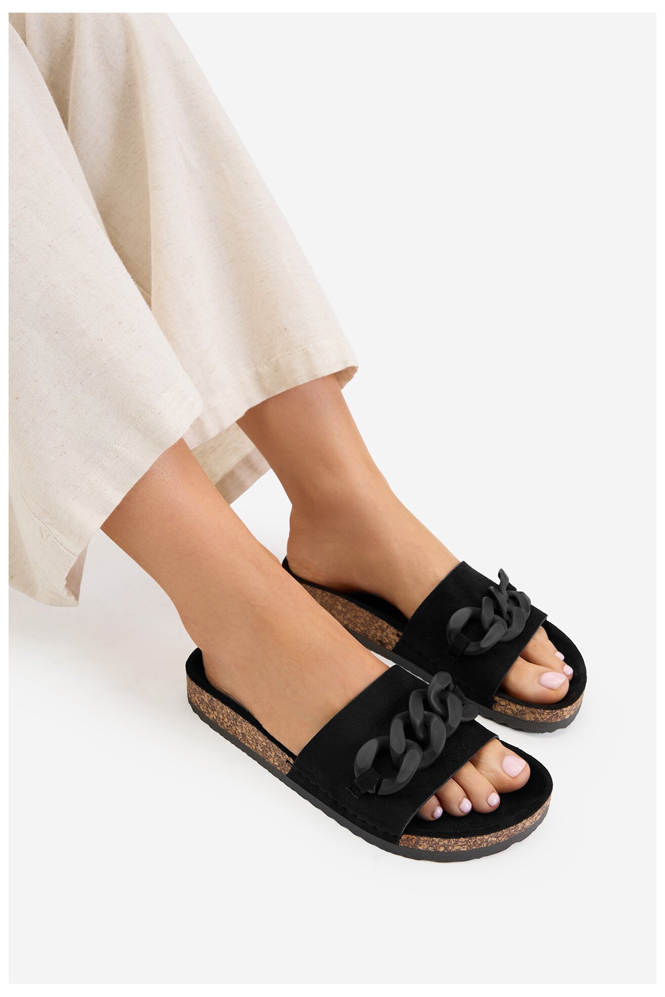 Klapki Jenny CEO-WSLS19-20 Czarny