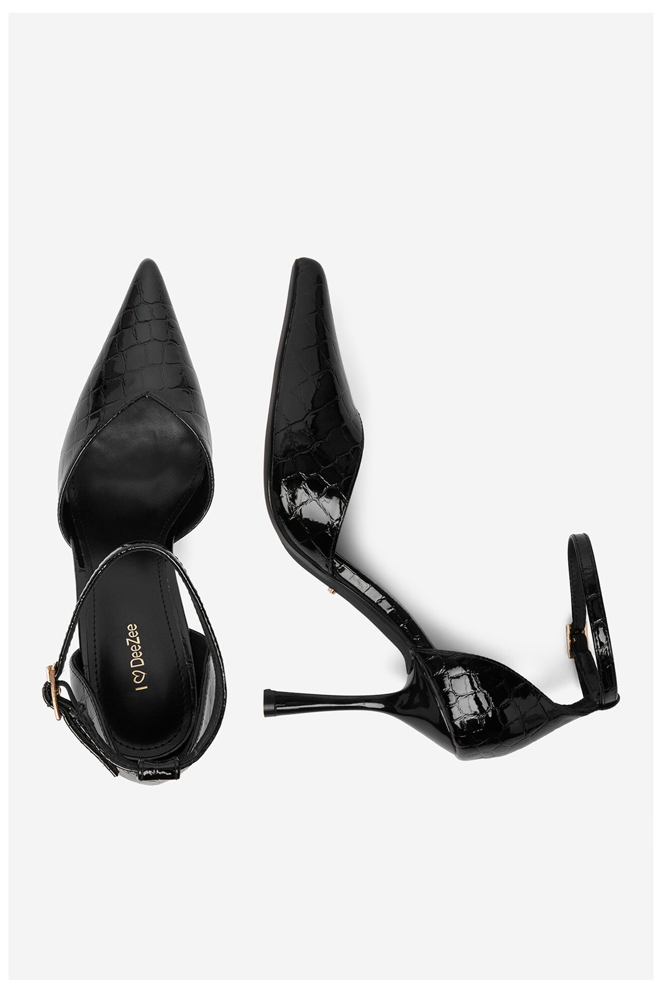 Елегантни обувки DeeZee CEO-LS6049-10 ЧЕРЕН