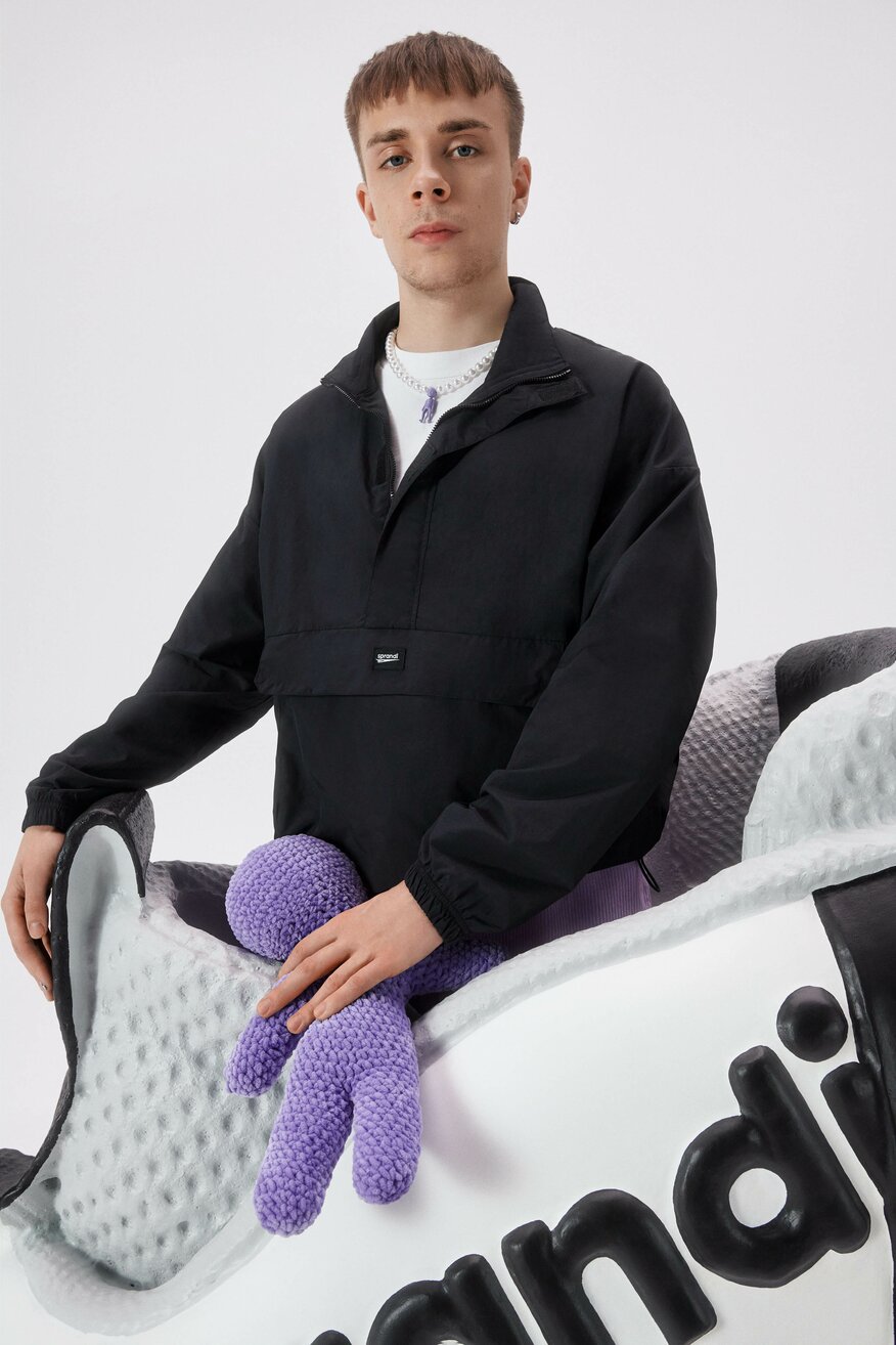 Sprandi - Kurtka anorak czarna - 2230020926815