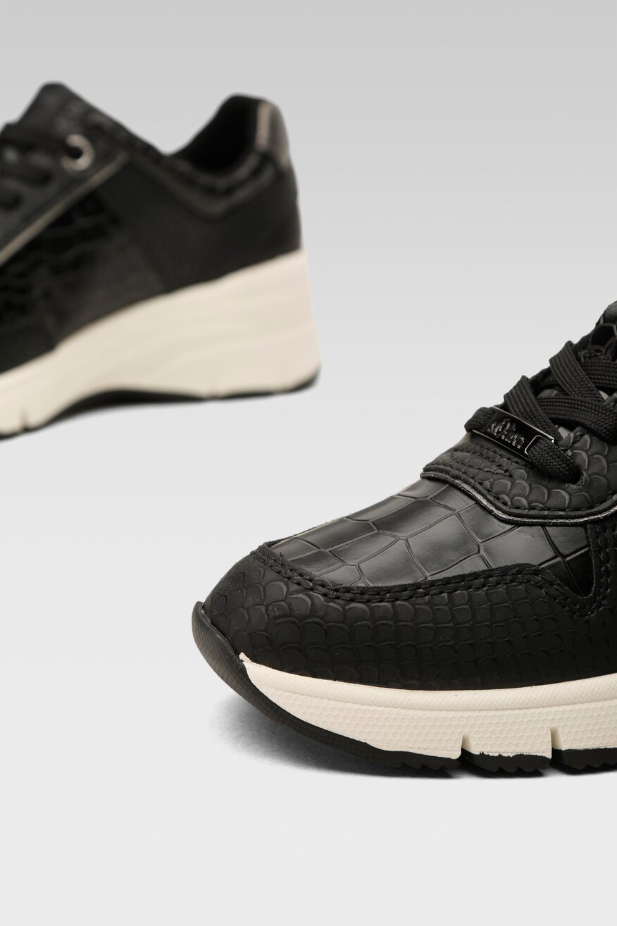 
                S.Oliver RED LABEL - Półbuty czarne sznurowane - 5903698920276