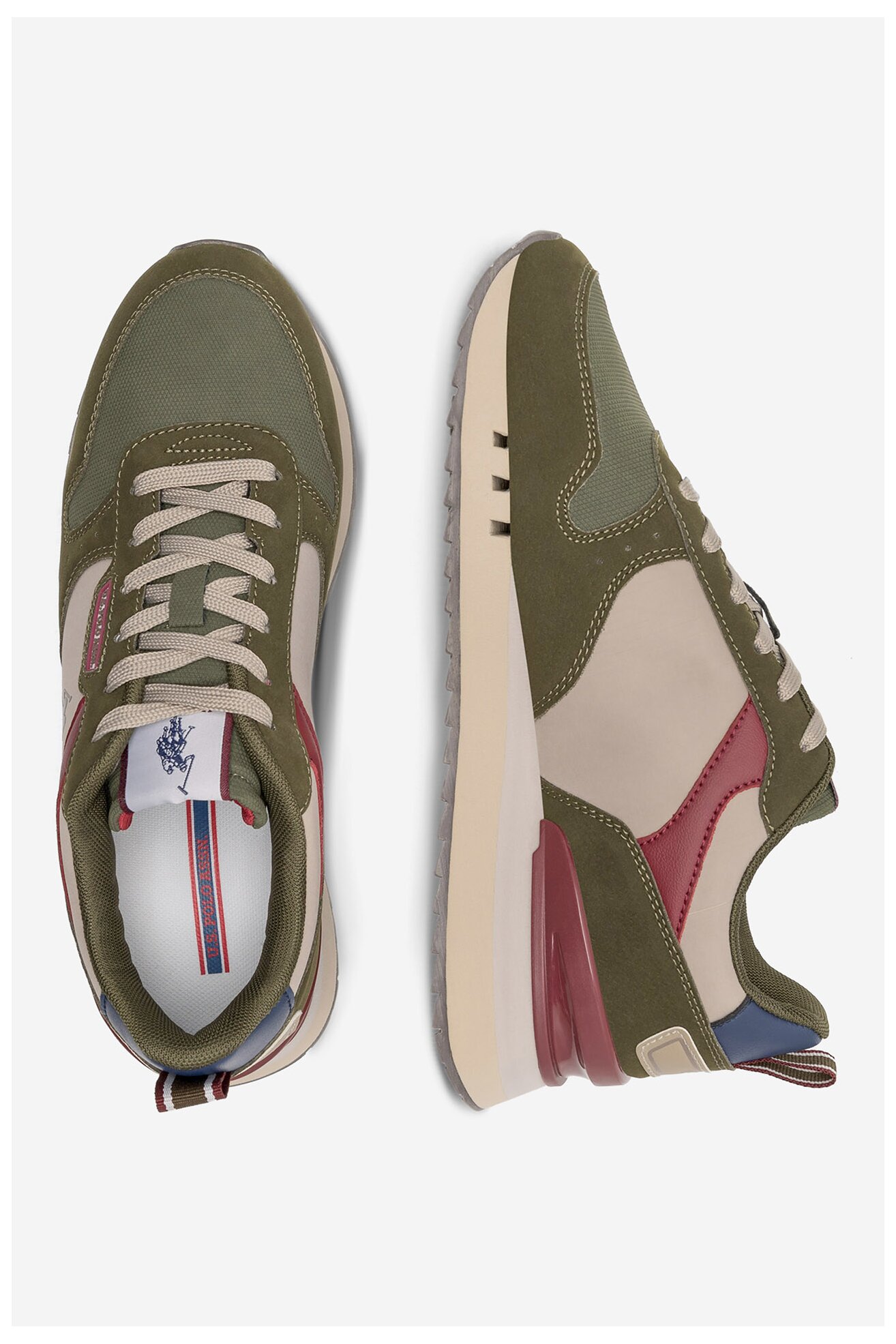 Сникърси U.S. POLO ASSN. BUZZY001M/CNU1 МАСЛИНЕН