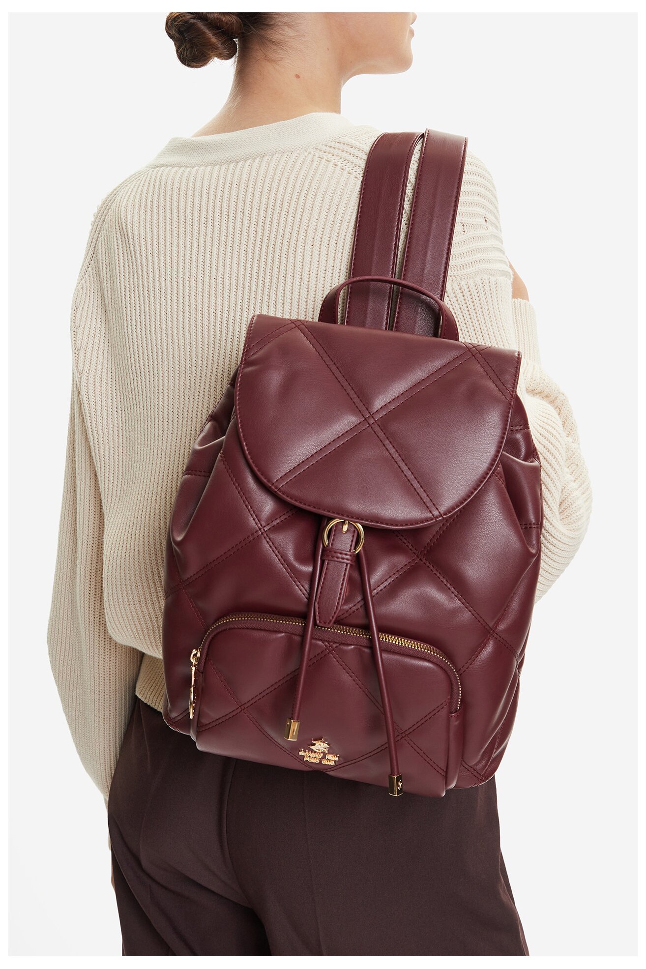 Plecak Beverly Hills Polo Club CEO-BHPC-C-009-08 Bordowy