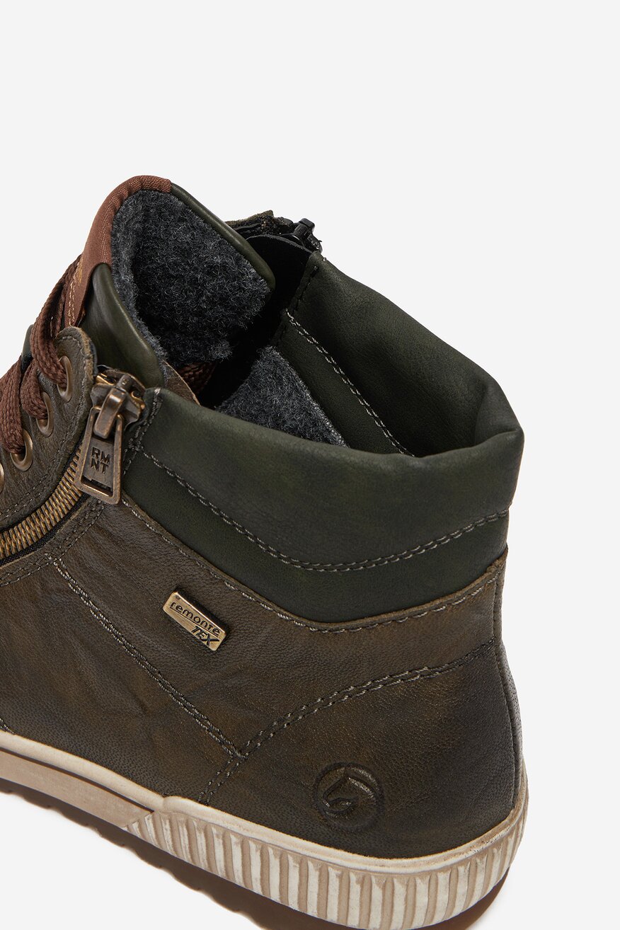 Remonte - Sneakersy skórzane ocieplane - 2230085550666