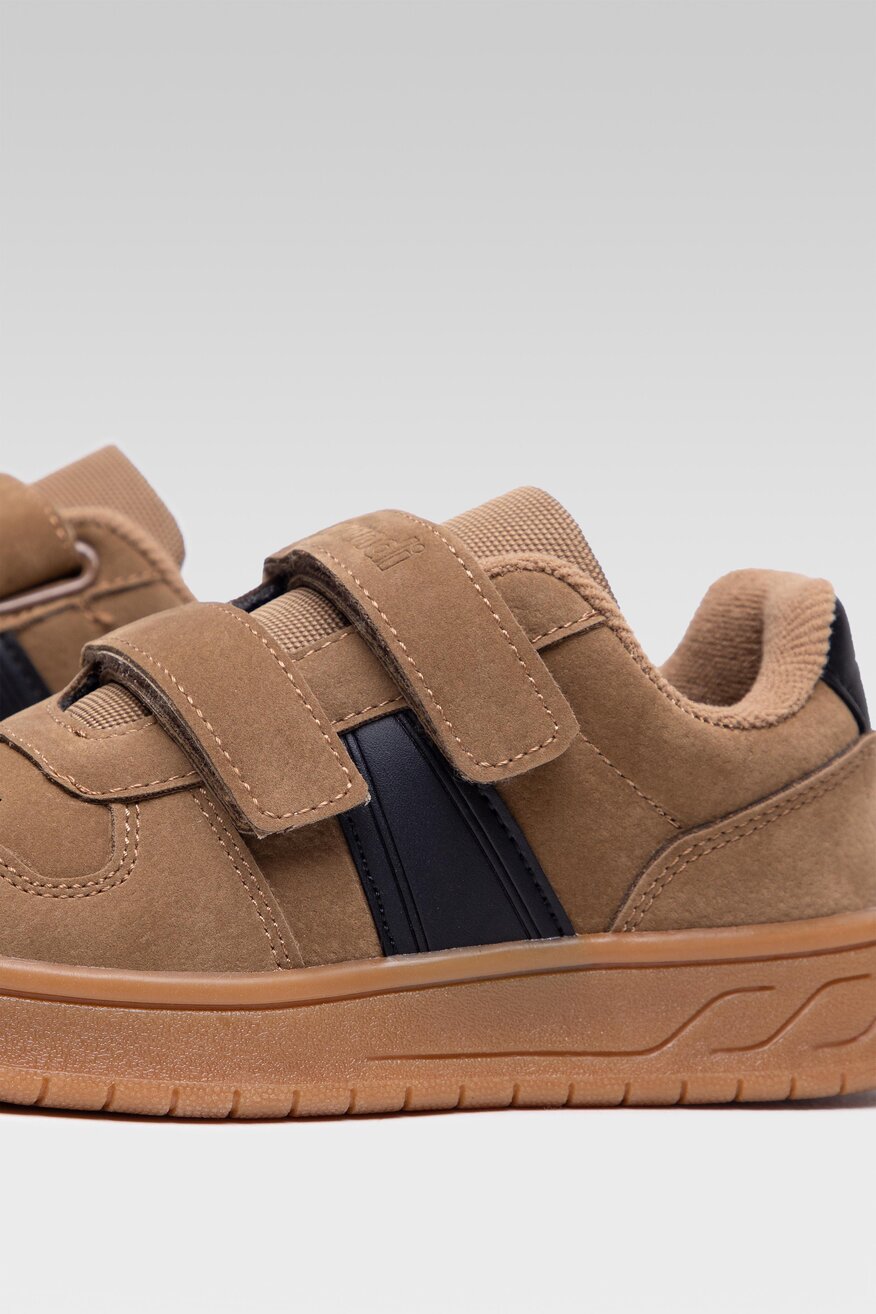 
                Sprandi - Obuwie sportowe khaki na rzep - 5903698830469