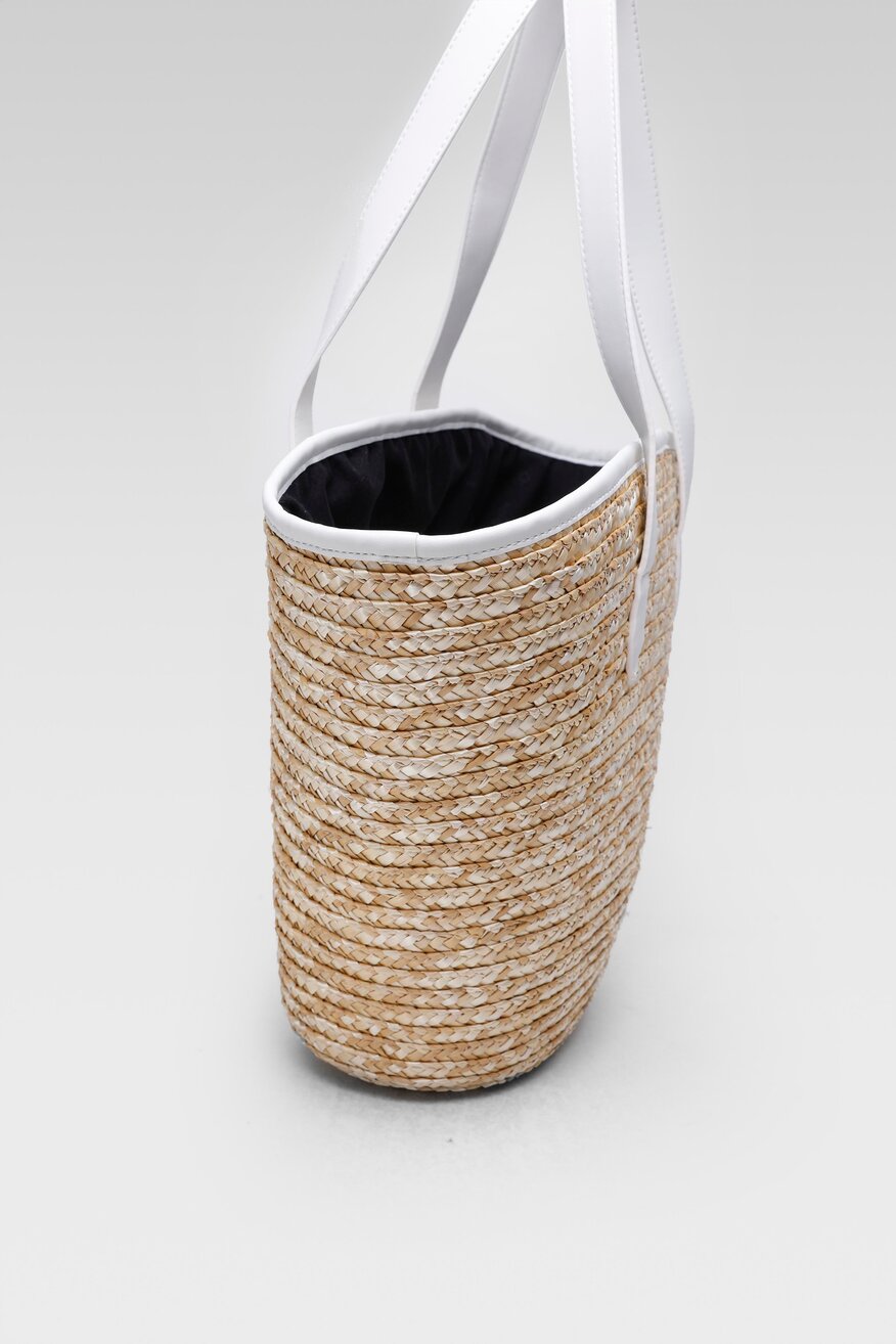 DeeZee - Torebka shopper boho biała - 5904248536428