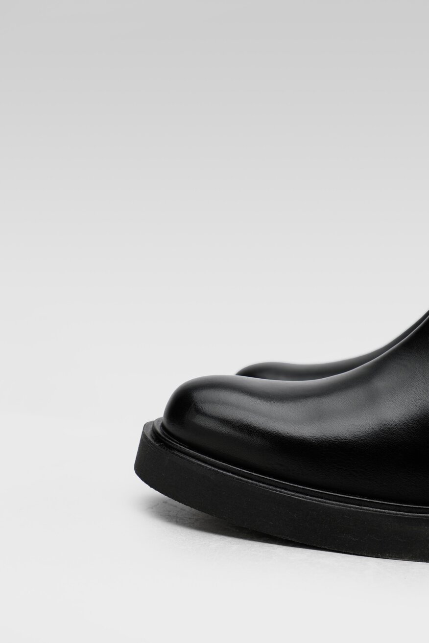 Gino Rossi - Skórzane kozaki czarne - 5904862187921