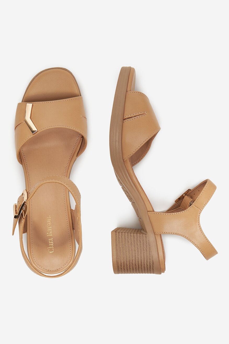 Sandály Clara Barson CAMEL - 5903698732831