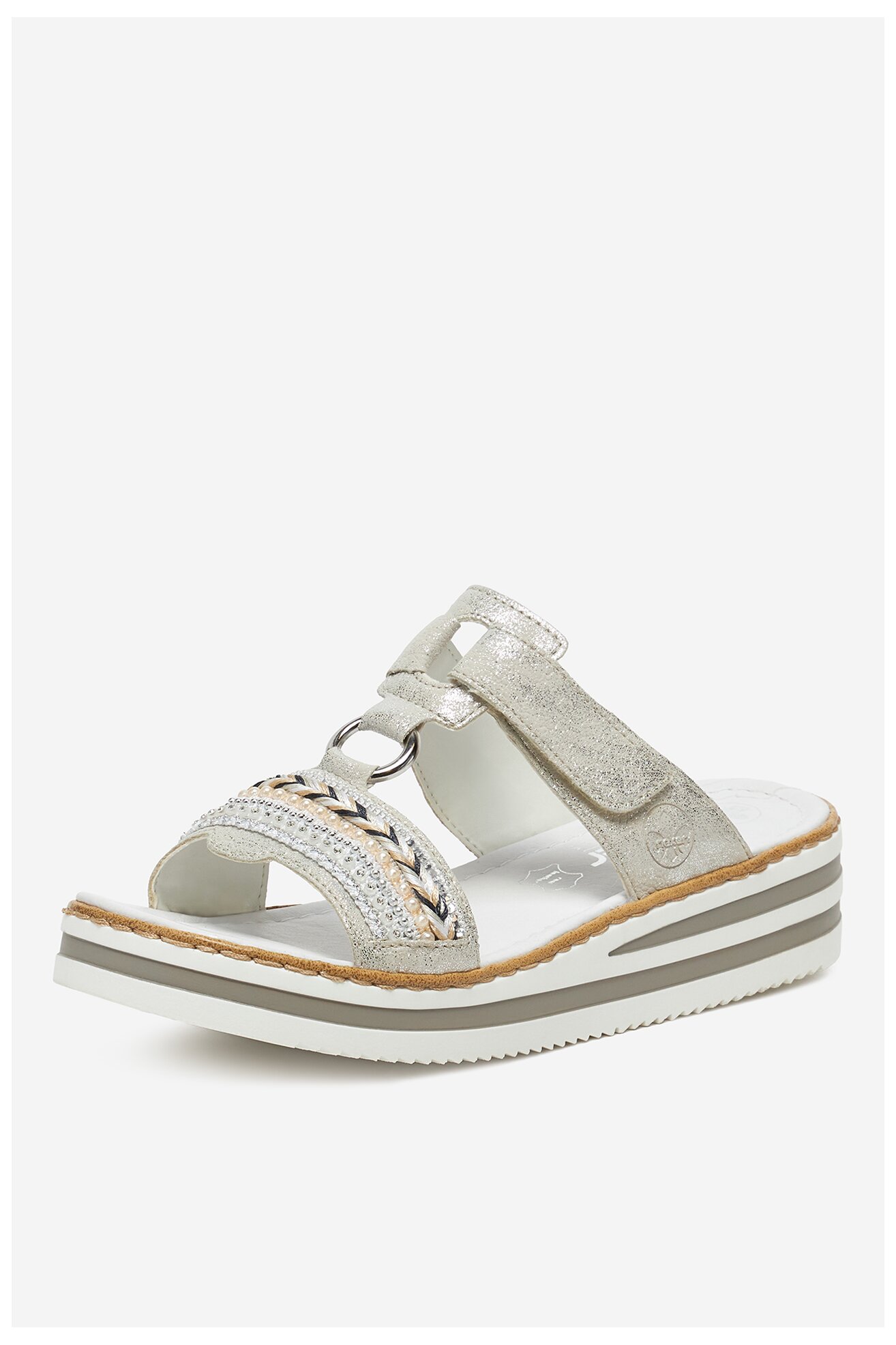 Șlapi Rieker V02M6-40 ARGINTIU