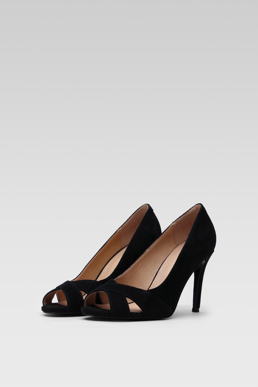 Lasocki - Skórzane sandały czarne - 5904862500997