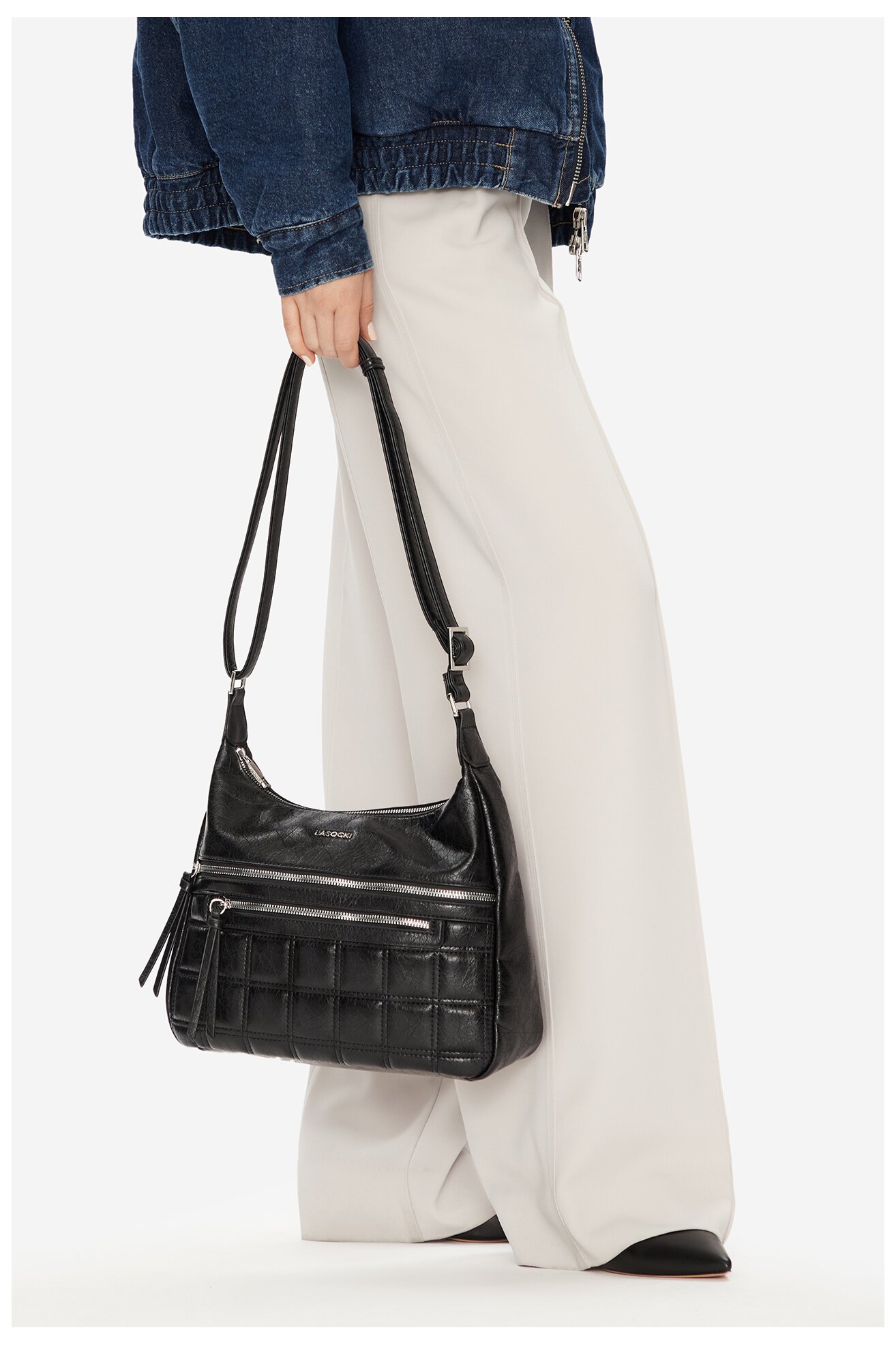 Дамска чанта Lasocki C-LSK-L-010-08 ЧЕРЕН