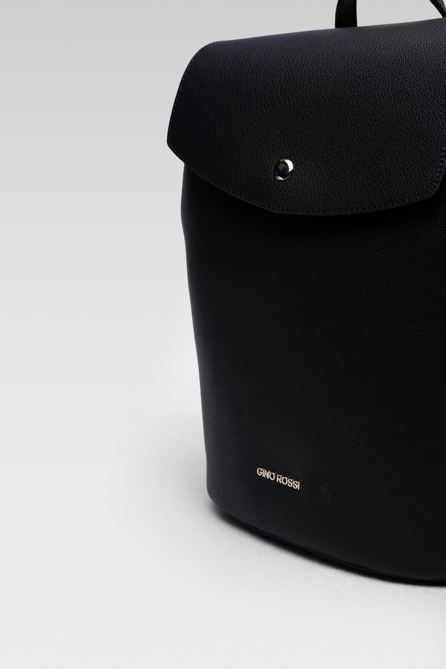 Gino Rossi - Plecak skórzany czarny - 5904248530594