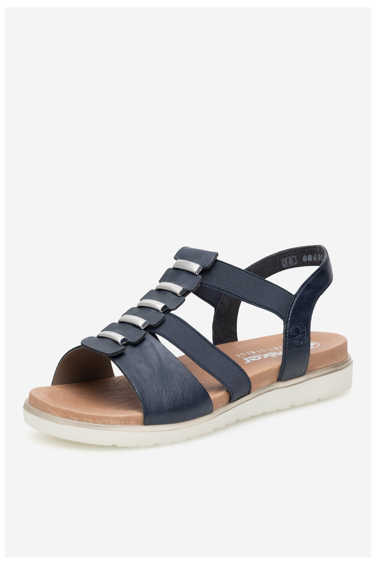 Rieker Frühjahr/Sommer 66526, Sandalias Punta Cerrada Mujer, Negro (Schwarz 00), 36 EU