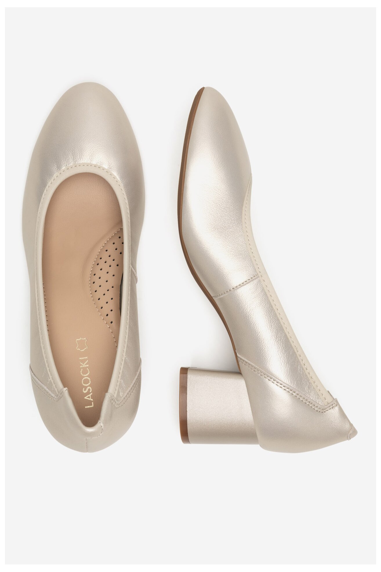 Czółenka Lasocki WYL4060-1Z Beżowy jasny