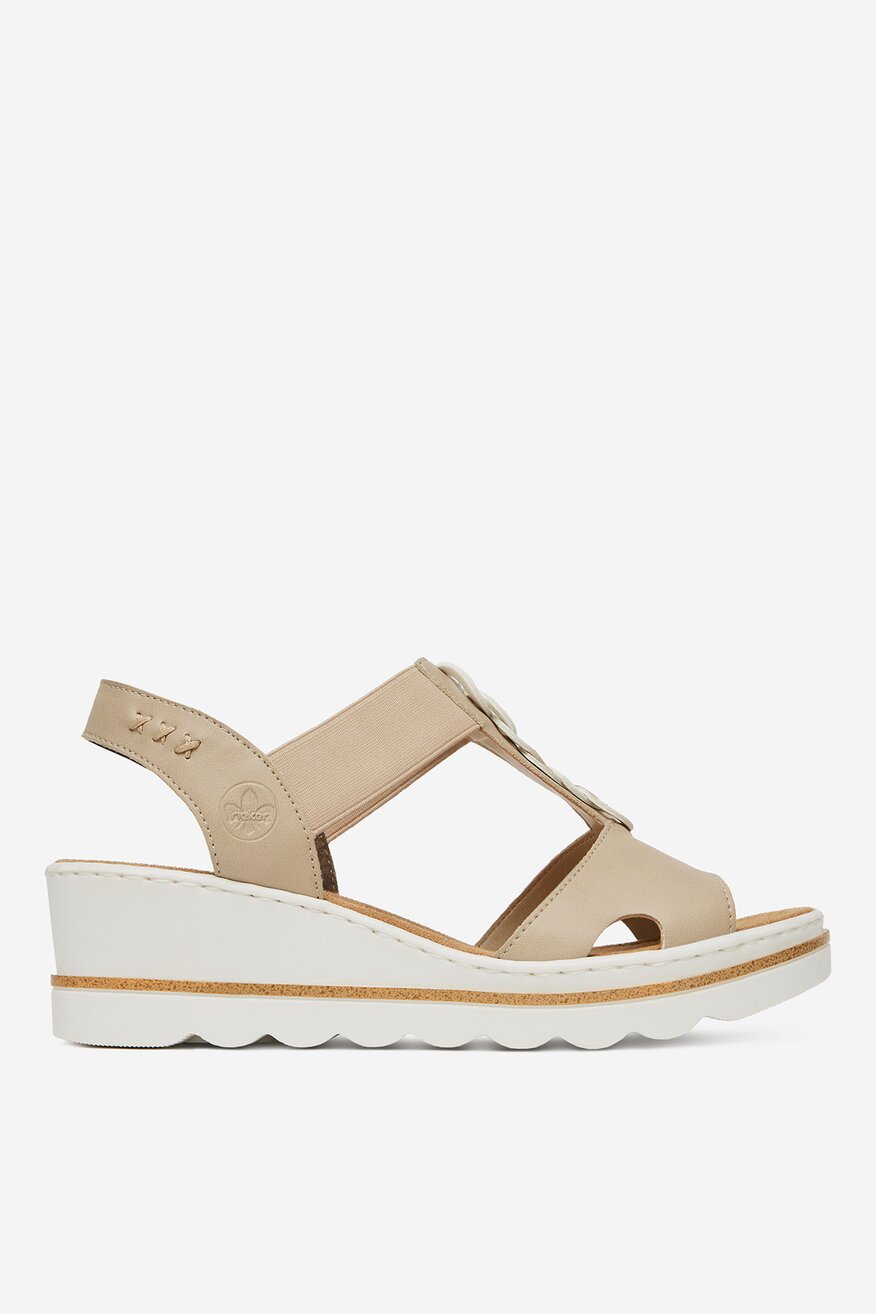 
                Rieker - Sandały na koturnie - 2230078389150