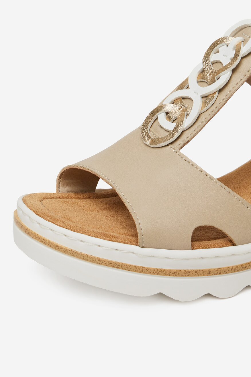 
                Rieker - Sandały na koturnie - 2230078389150