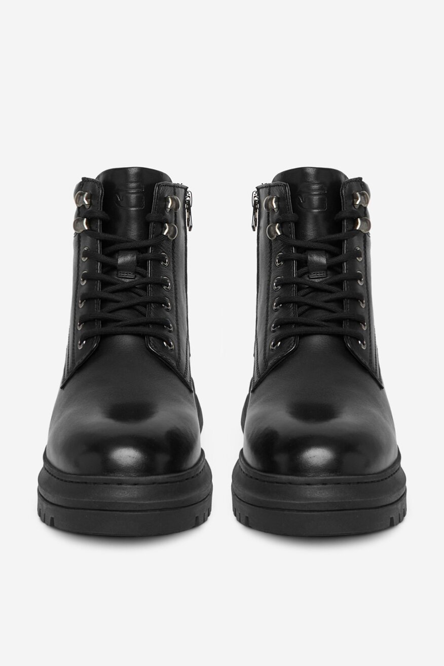 G-STAR RAW - Skórzane trzewiki z suwakiem - 5906751503355