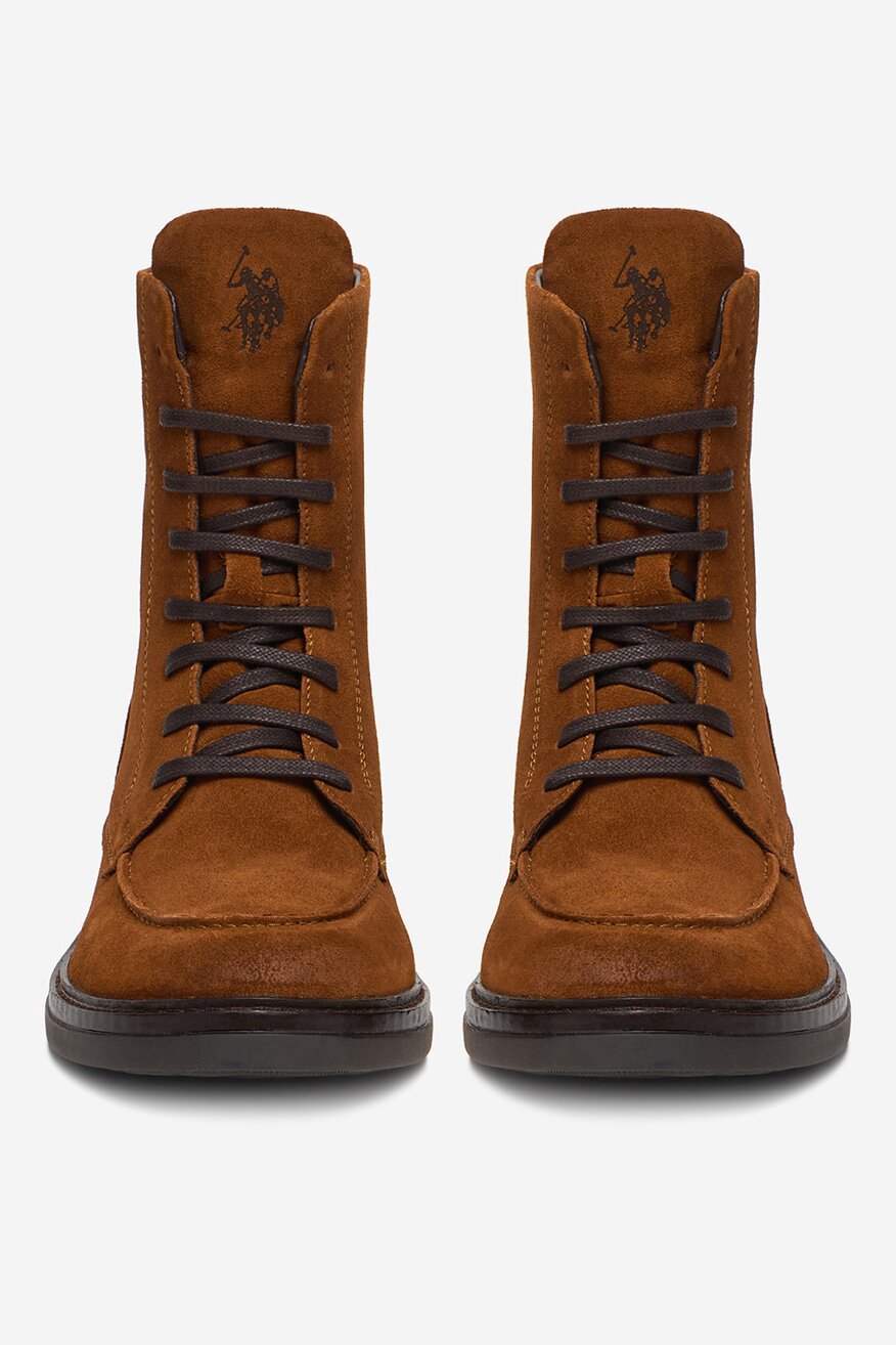 U.S. POLO ASSN. - Skórzane trzewiki sznurowane - 5906751491867