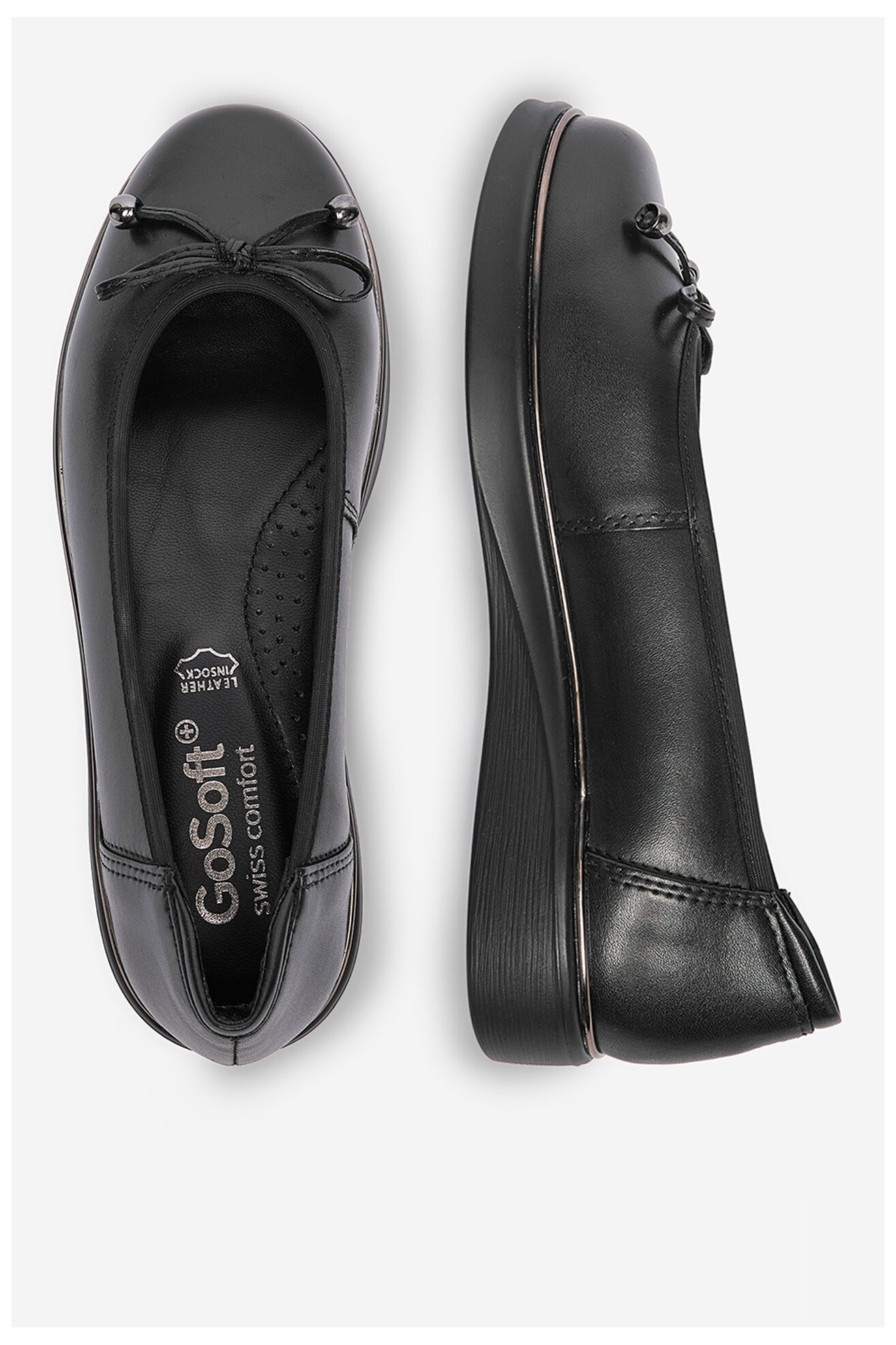 Baleríny Go Soft CEO-RST-9229-01 ČERNÁ