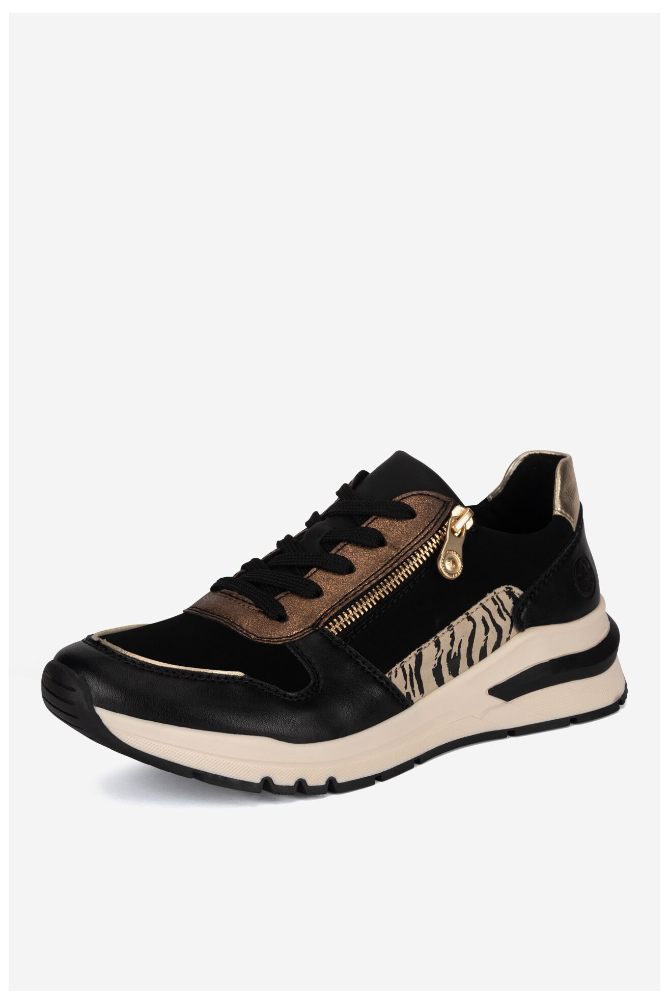 Sneakerși Rieker M6616-00 NEGRU