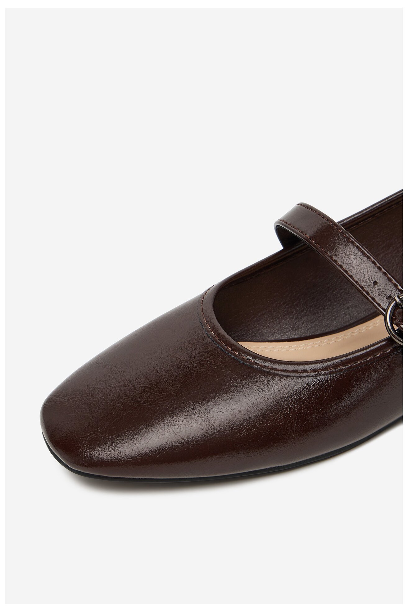 Baleriny Jenny CEO-CWBFP5-07A Bordowy