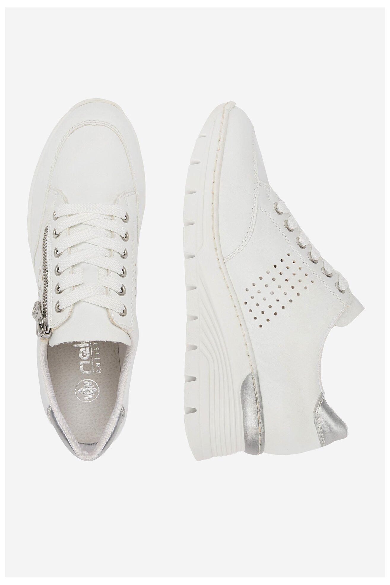 Tornacipő Rieker N8321-80 FEHÉR